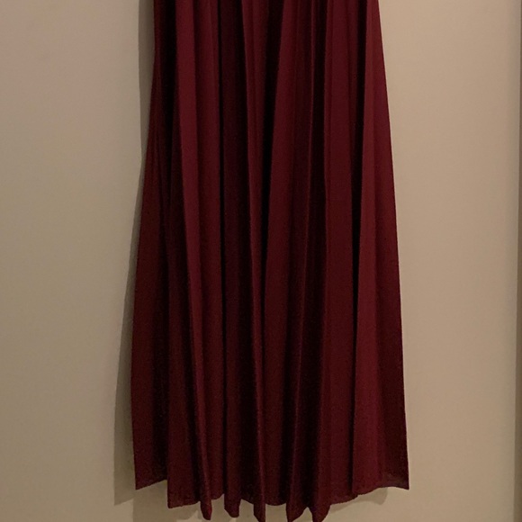 ASOS halter pleated waisted maxi dress 2 - worn once + dry cleaned - Picture 6 of 7